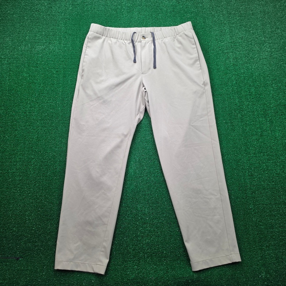 Bonobos Stretch Performance Drawstring Pants Mens XL Khaki Tan Chino Golf Casual